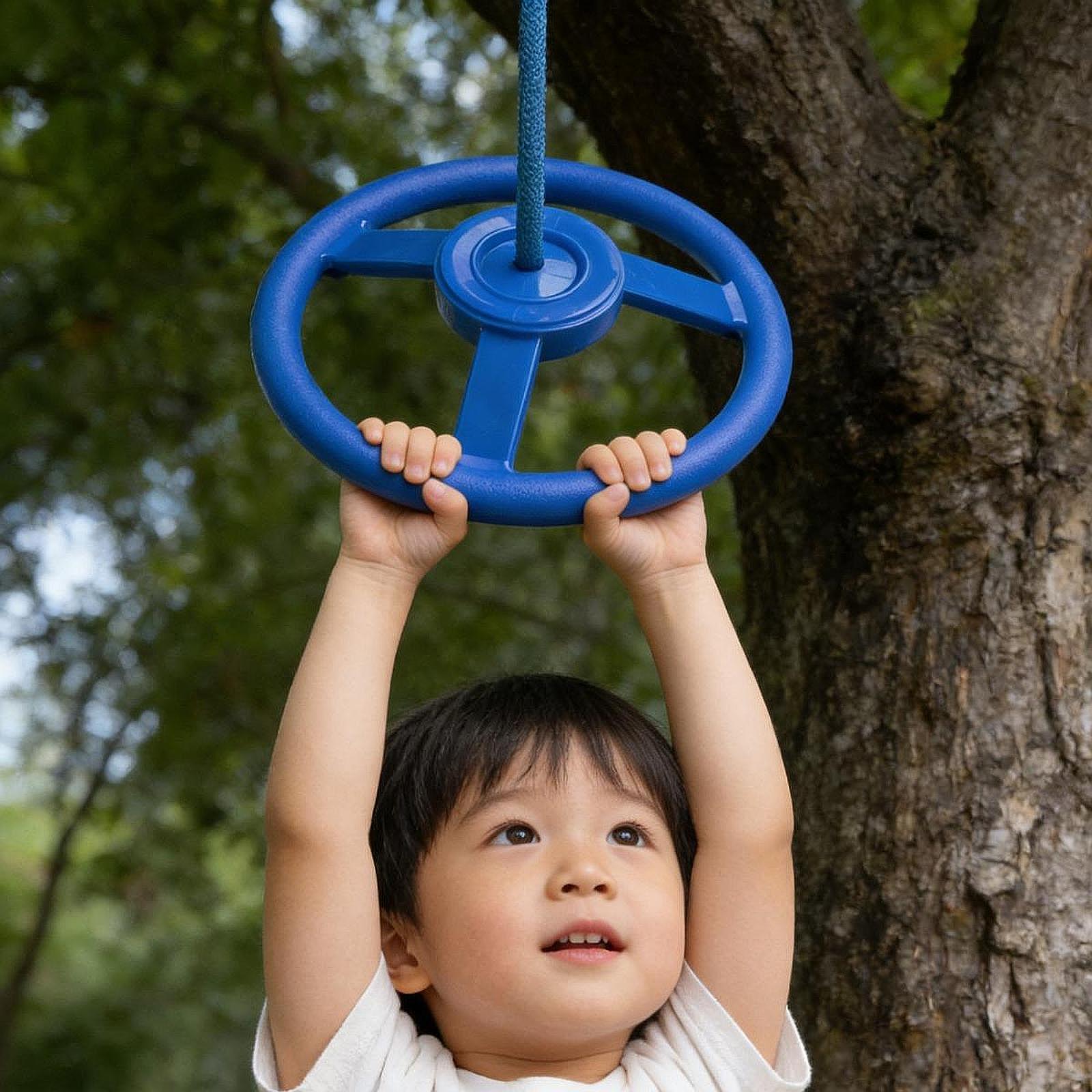 Kids Unique Outdoor Toys - พวงมาลัยสำหรับเด็กเล่นสนามเด็กเล่น, ของขวัญสำหรับเด็กเล่นกลางแจ้งในสวนหลังบ้าน, วงล้อฝึกความแข็งแรงสำหรับสนามเด็กเล่นกลางแจ้งแบบพิเศษ, ของเล่นอุปกรณ์