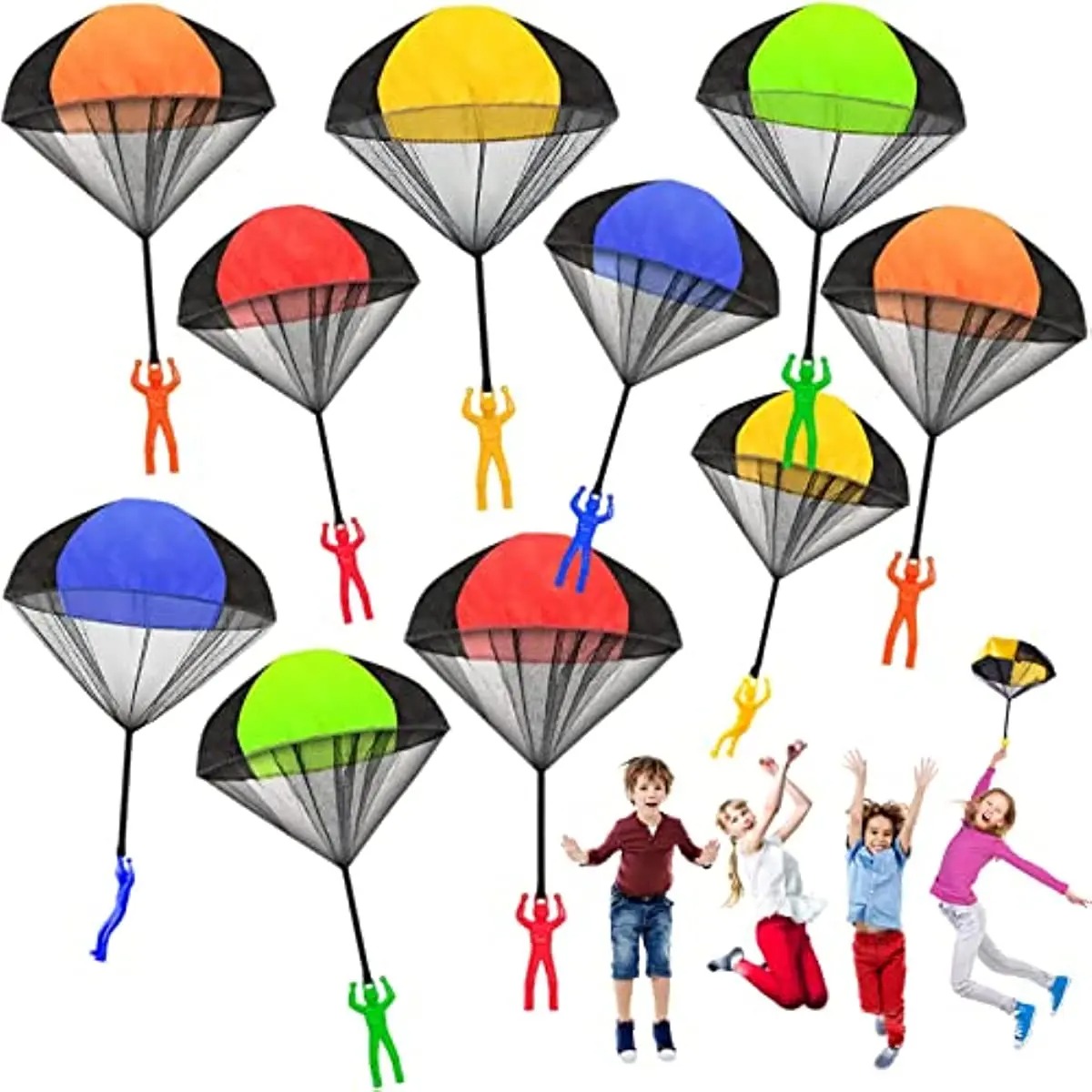 Kids Unique Outdoor Toys - ของเล่นร่มชูชีพสําหรับเด็ก Tangle ฟรีกลางแจ้งบินร่มชูชีพผู้ชายภายนอกของเล่นอีสเตอร์ตะกร้า Stuffers IDEA ที่ไม่ซ้ํากันเด็กผู้หญิงของขวัญ