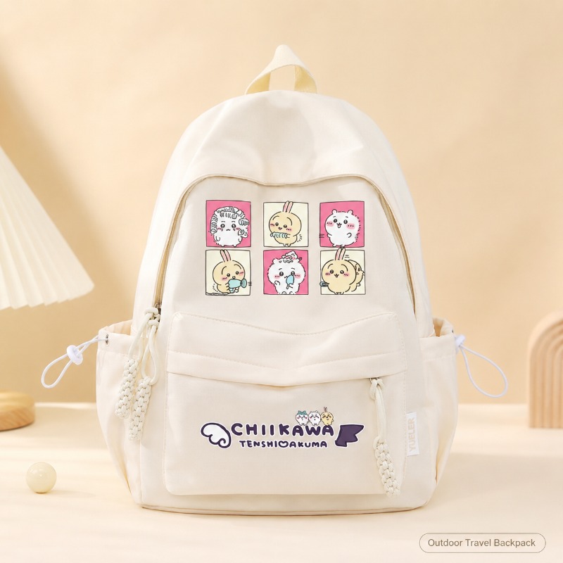 Kids Outdoor Backpack - กระเป๋าเป้เด็กน่ารักชิคาวะผ้าเสริมความแข็งแรงทนทานต่อสิ่งสกปรกความจุขนาดใหญ่กระเป๋าเป้โรงเรียนน้ำหนักเบาสำหรับกิจกรรมกลางแจ้งใหม่