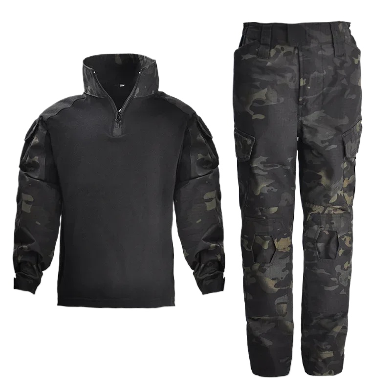 Kids Outdoor Clothing - เด็กยุทธวิธีUniformการล่าสัตว์เสื้อผ้าชุดเด็กAirsoft Camouflageแจ็คเก็ตเดินป่ากีฬากลางแจ้งการฝึกอบรมการออกกําลังกายชุด
