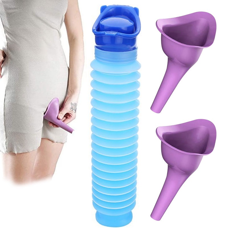 Kids Outdoor Urinal - รถผู้ใหญ่ปัสสาวะแบบพกพา Shrinkable โทรศัพท์มือถือห้องน้ําไม่เต็มเต็งผู้หญิงเด็ก Pee ขวดสําหรับกลางแจ้ง Auto