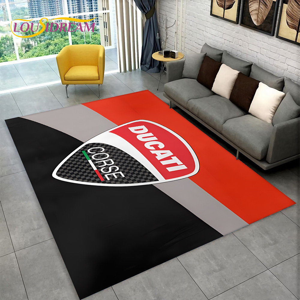 Kids Outdoor Kitchen - พรมลาย 3D D-Ducati ขนาดใหญ่ พรมปูพื้นสำหรับห้องนั่งเล่น ห้องนอน