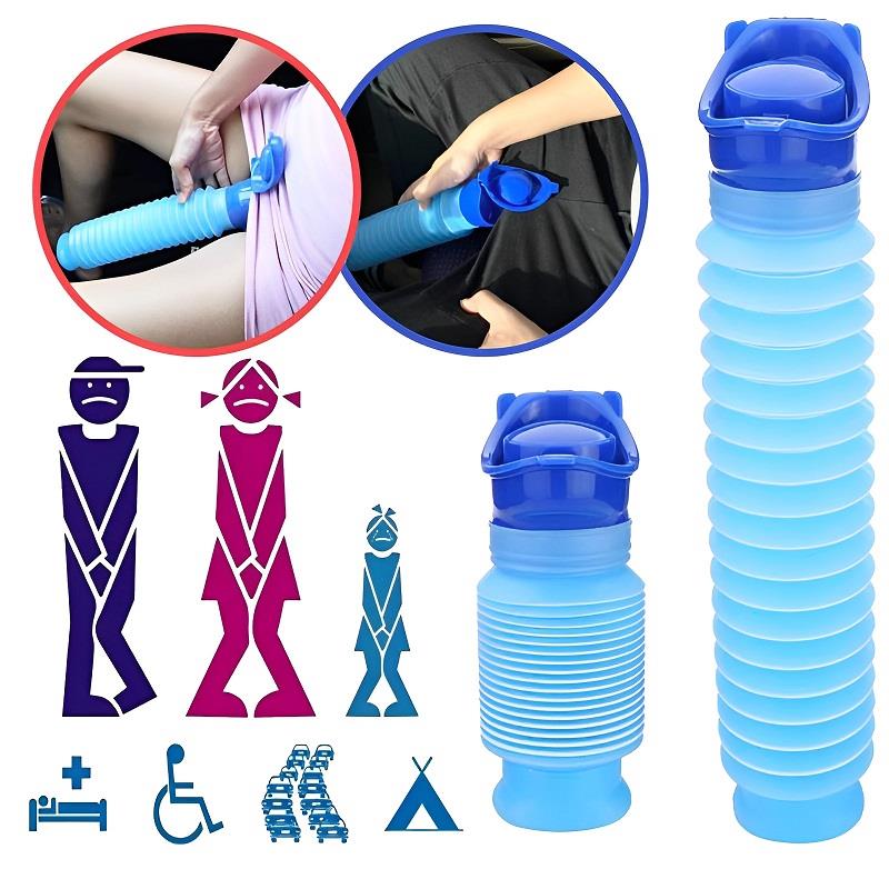 Kids Outdoor Urinal - ขวดฉี่แบบยืนพกพาขนาด750มล. สำหรับอุปกรณ์ตกแต่งรถยนต์กระโถนผู้ใหญ่รถหดสำหรับตั้งแคมป์กลางแจ้ง