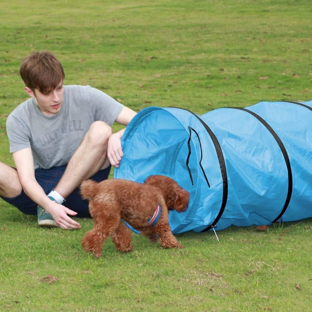 Kids Outdoor Tunnel - อุโมงค์เล่นสำหรับเด็ก เต็นท์สัตว์เลี้ยงแบบพกพา ใช้ได้ทั้งภายนอกและภายในอาคาร ของเล่นคลานแสนสบายสำหรับเด็กเล็กและสัตว์เลี้ยงขนาดเล็ก เหมาะสำหรับเล่นในสวนหลังบ้าน ของขวัญวันเกิด