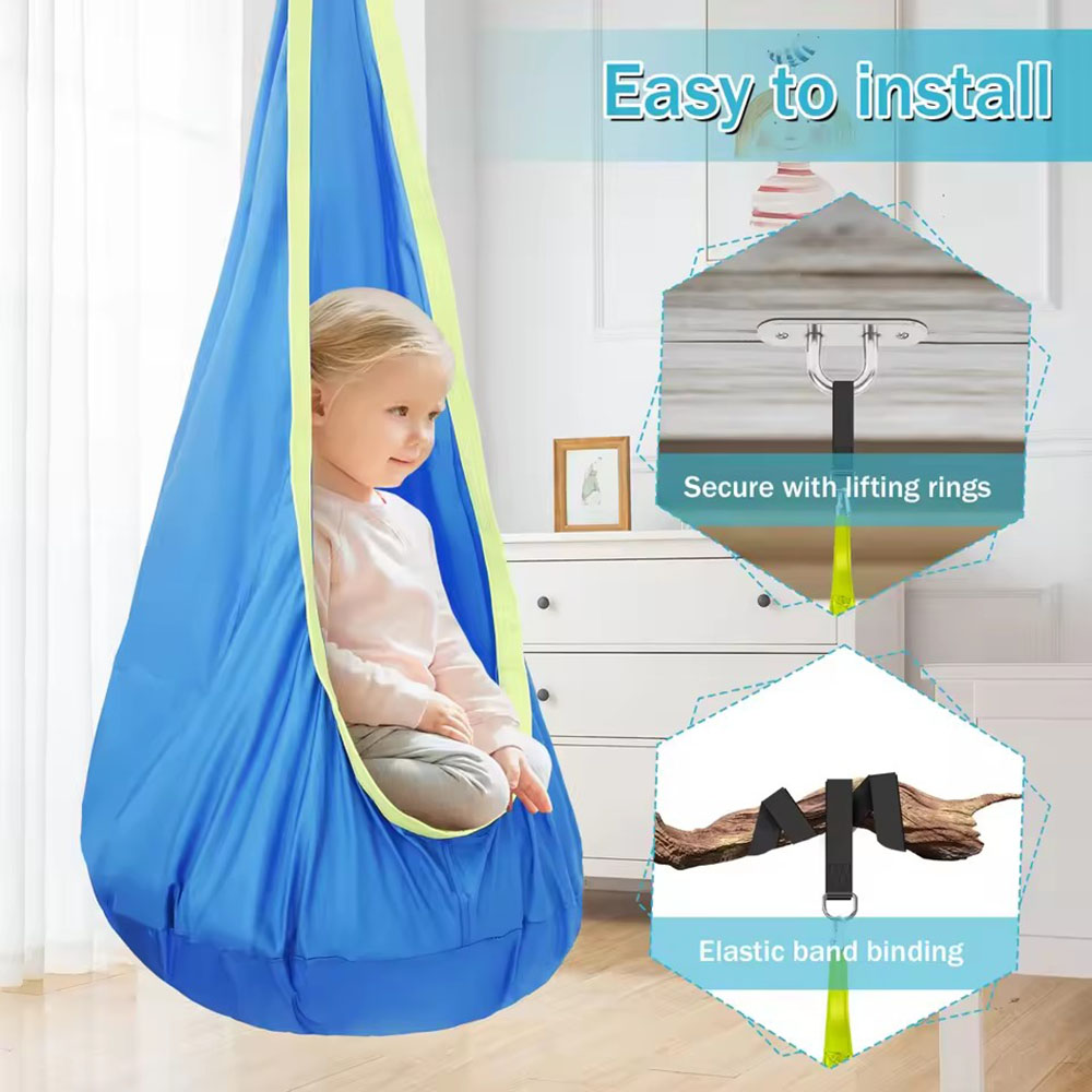 เก้าอี้แขวนไนลอนสำหรับเด็กพร้อ - Kids Outdoor Swing Set บทวิจารณ์และราคา