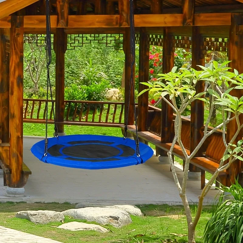 เปลญวนเด็กแบบวงกลมผ้าใบอ๊อกซ์ฟ - Kids Outdoor Swing Set บทวิจารณ์และราคา