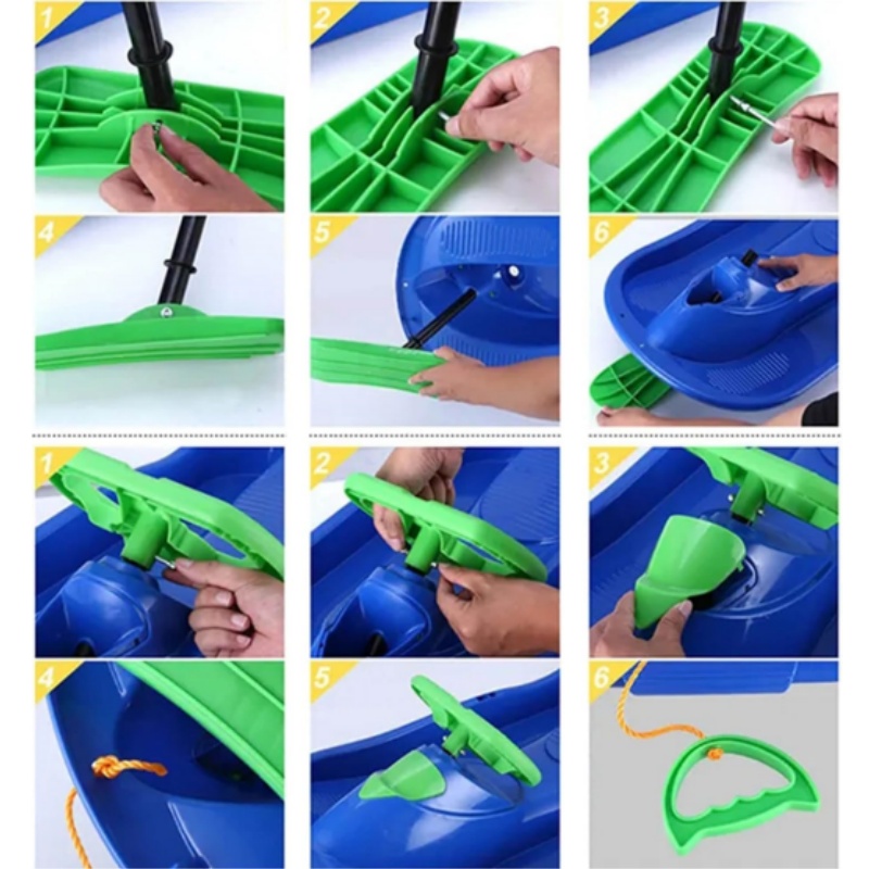 เลื่อนหิมะสำหรับเด็กพร้อมพวงมา - Kids Unique Outdoor Toys บทวิจารณ์และราคา