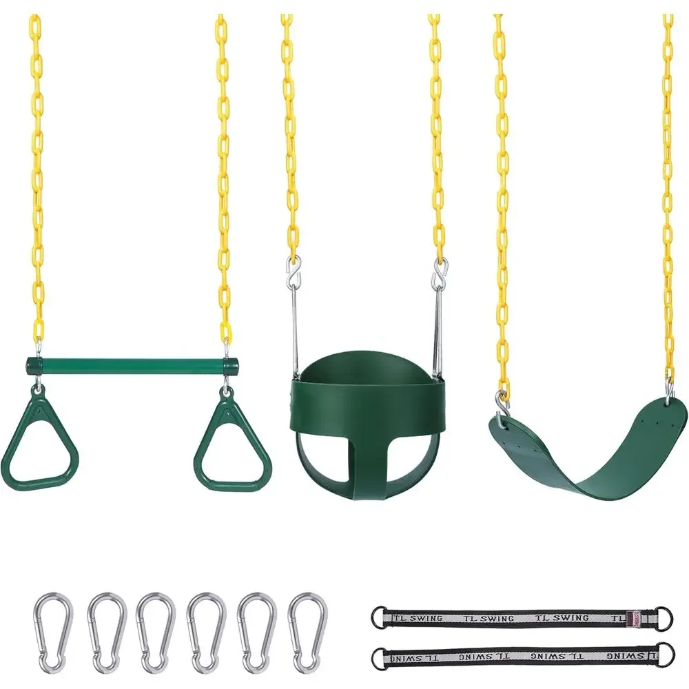 ชุดชิงช้ากลางแจ้งแบบผสมผสานพร้ - Kids Outdoor Swing Set บทวิจารณ์และราคา