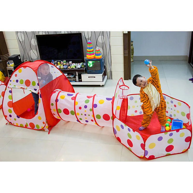 IMBABY 3 ใน 1 Ball Pool พับเต็ - Kids Outdoor Tunnel บทวิจารณ์และราคา