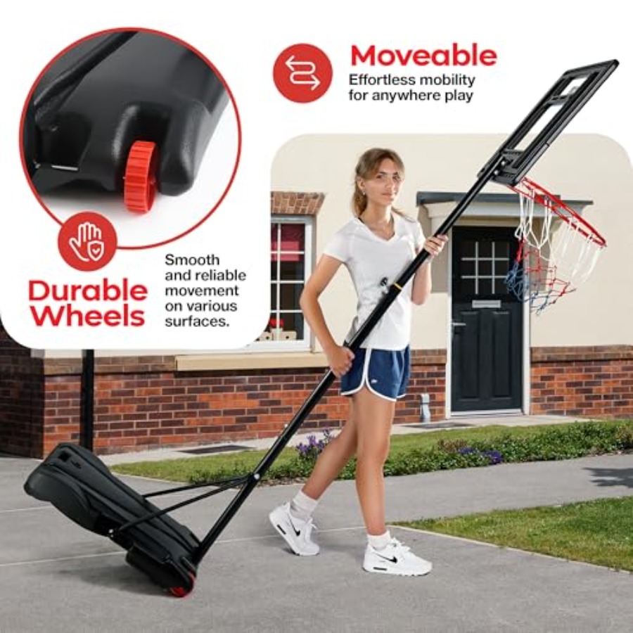 ห่วงบาสเก็ตบอลสำหรับเด็กแบบตั้ - Kids Outdoor Basketball Hoop บทวิจารณ์และราคา