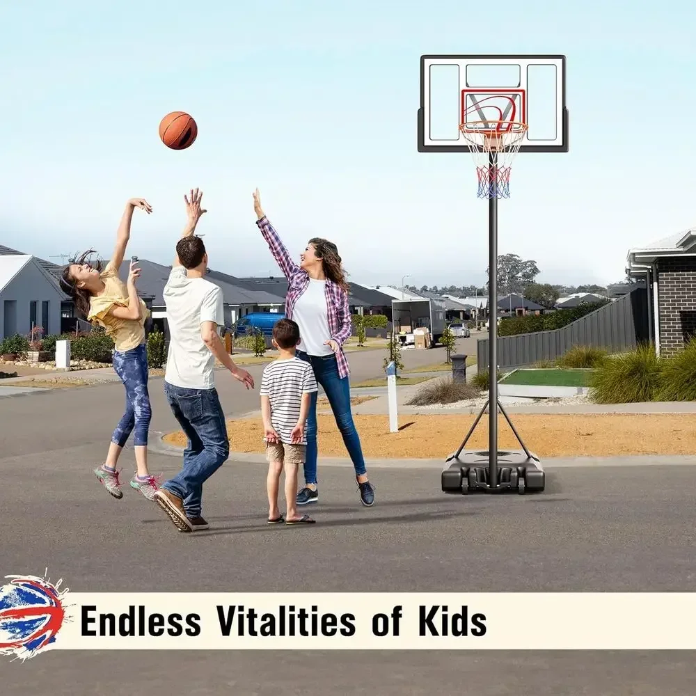 ห่วงบาสเก็ตบอลแบบพกพาสำหรับใช้ - Kids Outdoor Basketball Hoop บทวิจารณ์และราคา
