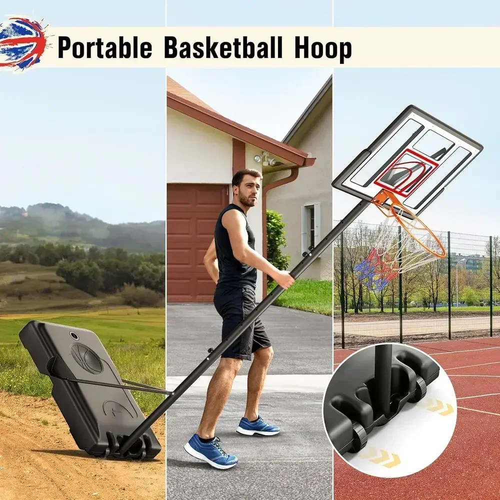 ห่วงบาสเก็ตบอลแบบพกพาสำหรับใช้ - Kids Outdoor Basketball Hoop บทวิจารณ์และราคา