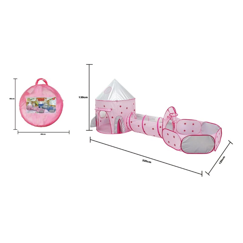 บ้านเต็นท์เด็ก 3 in 1 แบบพกพา  - Kids Outdoor Tunnel บทวิจารณ์และราคา