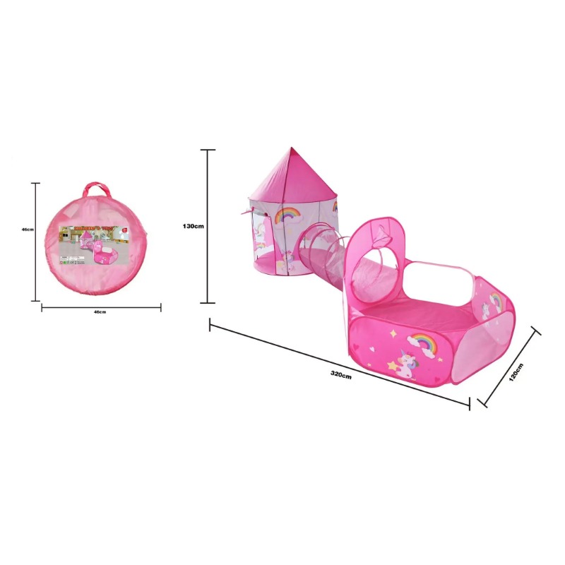 บ้านเต็นท์เด็ก 3 in 1 แบบพกพา  - Kids Outdoor Tunnel บทวิจารณ์และราคา