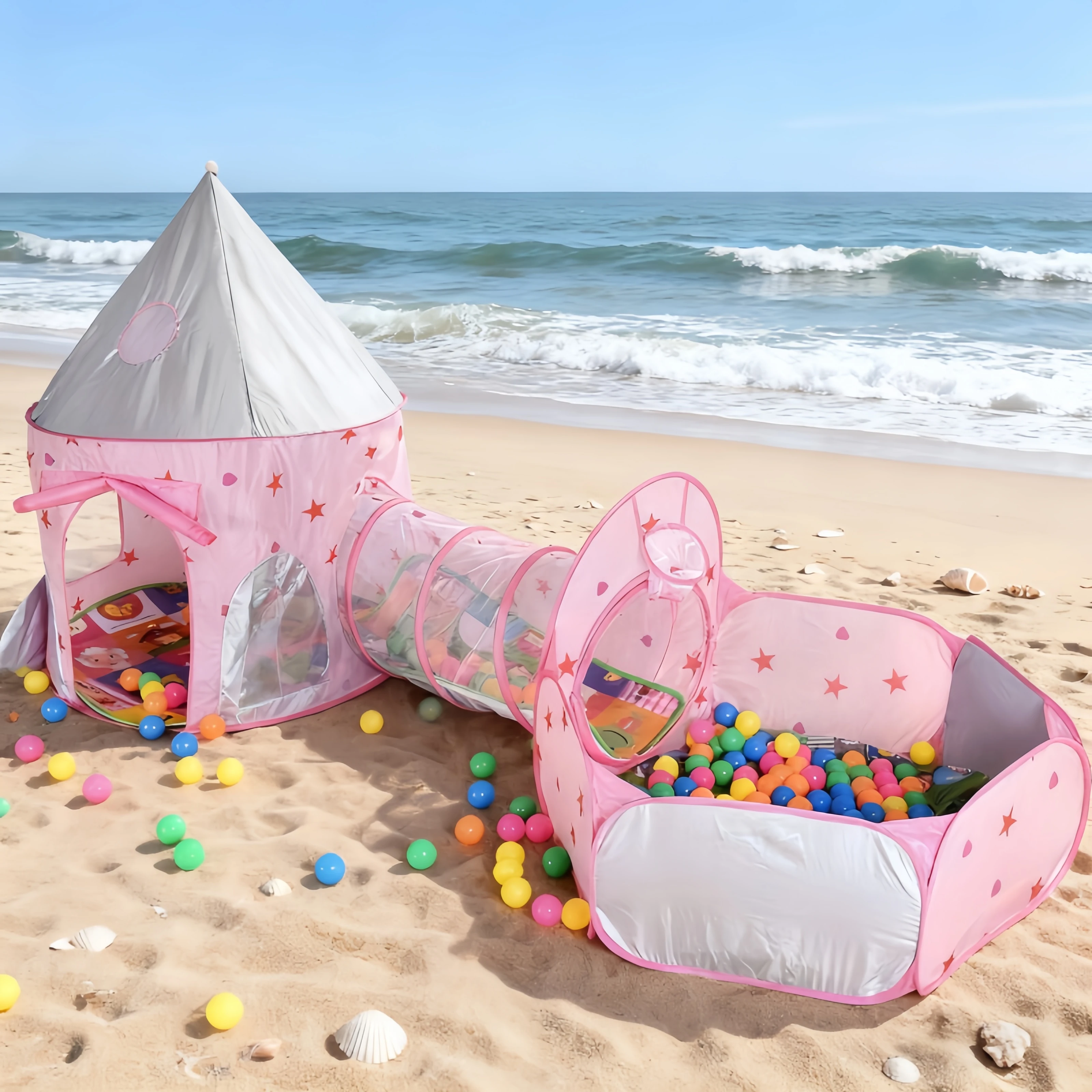 บ้านเต็นท์เด็ก 3 in 1 แบบพกพา  - Kids Outdoor Tunnel บทวิจารณ์และราคา