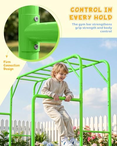ชุดบาร์ลิงสำหรับเล่นกลางแจ้ง พ - Kids Outdoor Monkey Bar Set บทวิจารณ์และราคา
