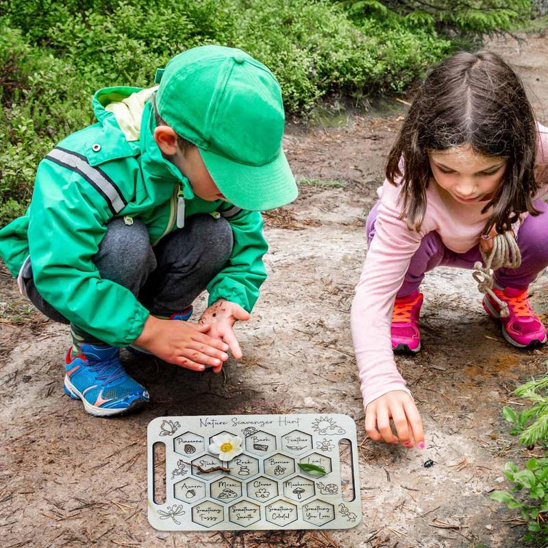 กระดานเก็บขยะสำหรับเด็กไม้เก็บ - Kids Outdoor Scavenger Hunt บทวิจารณ์และราคา