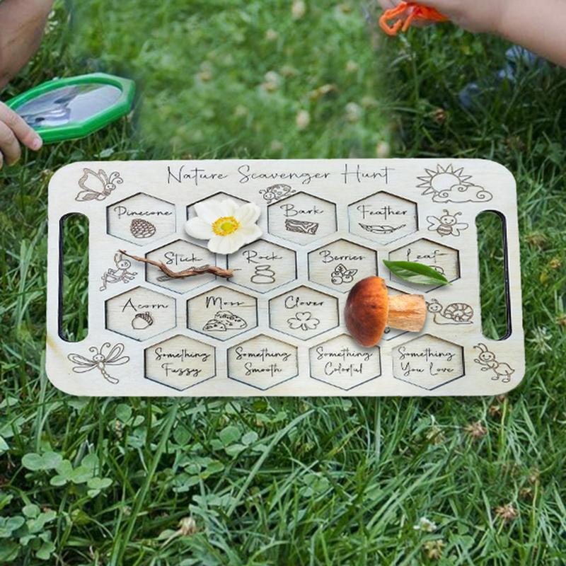 กระดานเก็บขยะสำหรับเด็กไม้เก็บ - Kids Outdoor Scavenger Hunt บทวิจารณ์และราคา