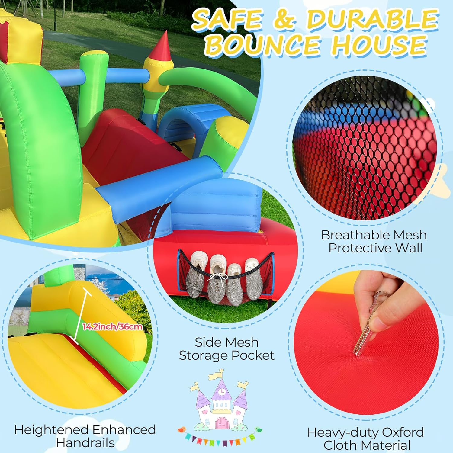 สนามเด็กเล่นเป่าลม KF ขนาดใหญ่ - Kids Outdoor Tunnel บทวิจารณ์และราคา