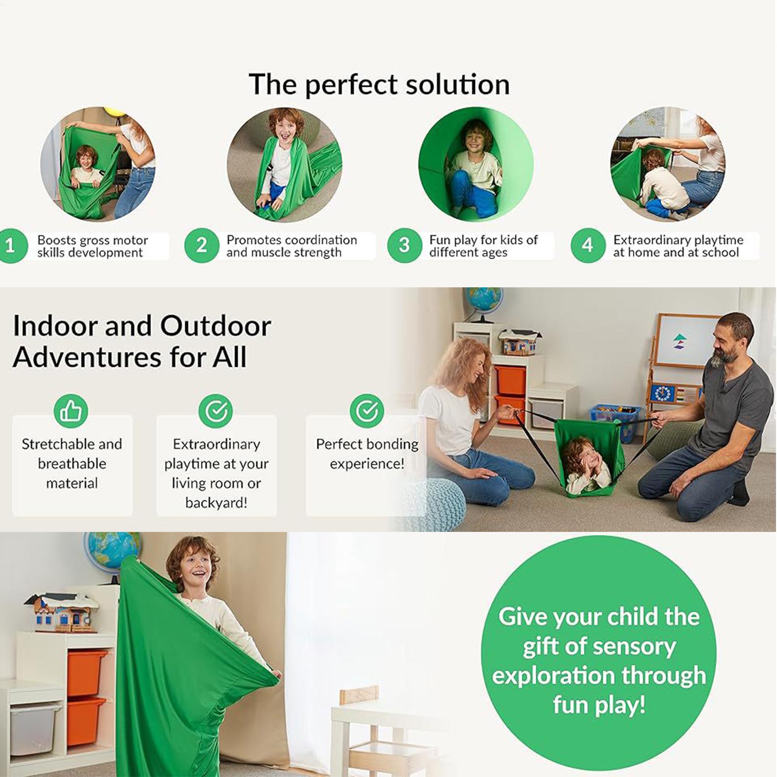 อุโมงค์ผ้าสำหรับเด็ก ชุดของเล่ - Kids Outdoor Tunnel บทวิจารณ์และราคา