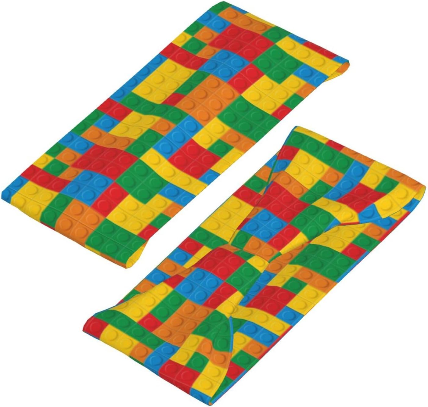 ที่คาดผมพิมพ์ลายบล็อกสีสันสดใส - Kids Outdoor Yoga บทวิจารณ์และราคา