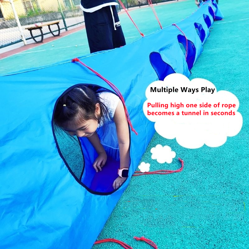 ตลกเกมกลางแจ้งสำหรับสนามเด็กเล - Kids Outdoor Tunnel บทวิจารณ์และราคา