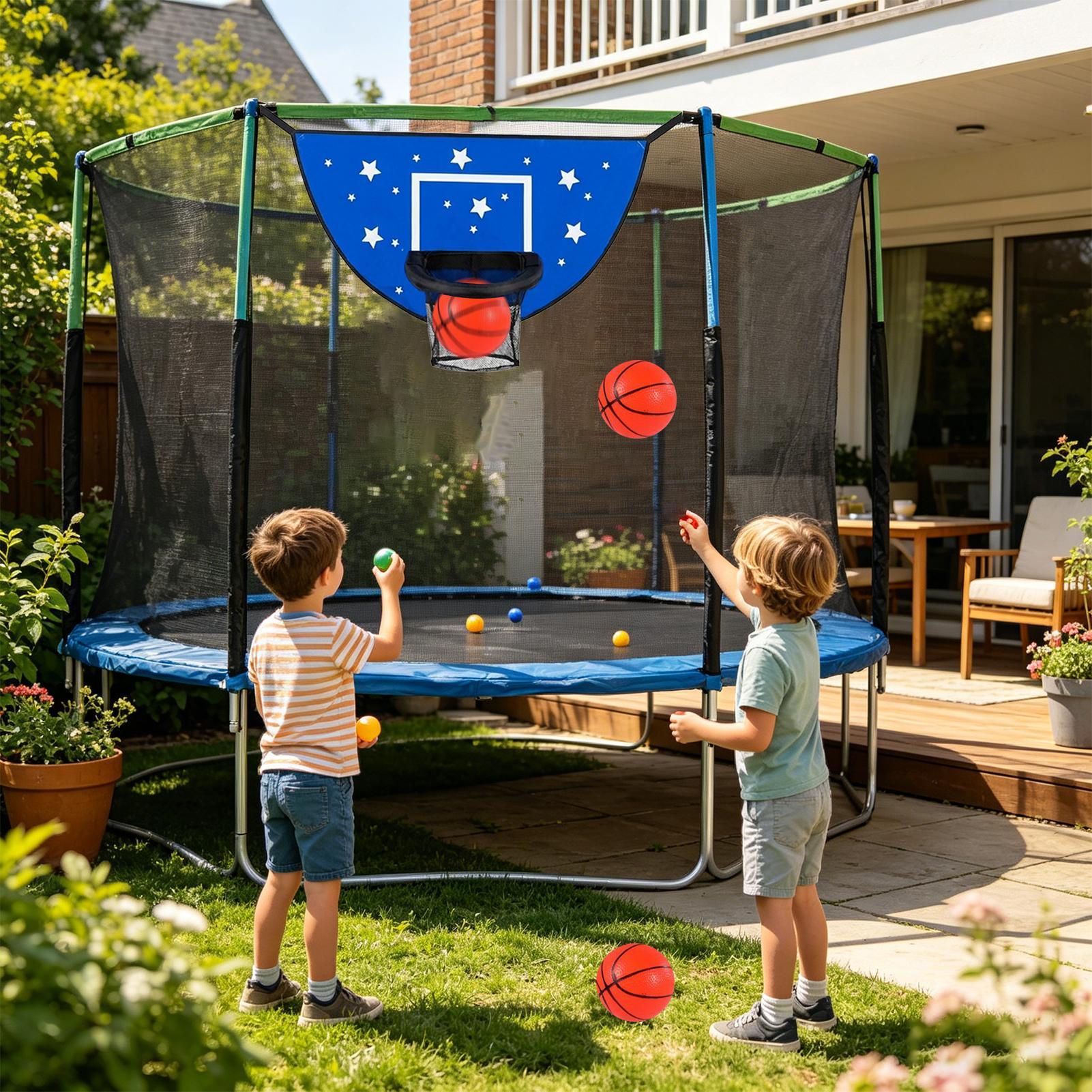 เป้าบาสเก็ตบอลสำหรับแทรมโพลีนพ - Kids Outdoor Basketball Hoop บทวิจารณ์และราคา
