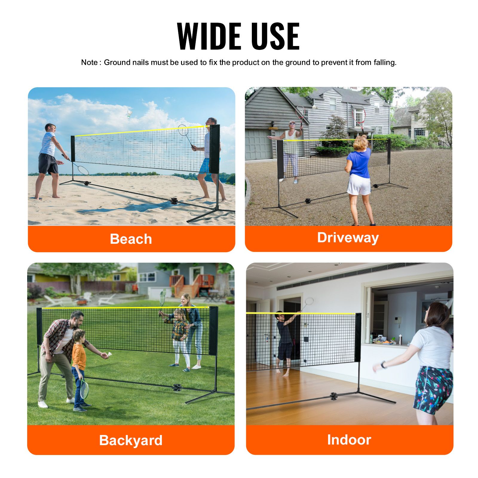 ตาข่ายแบดมินตัน, ตาข่ายวอลเลย์ - Kids Outdoor Volleyball Net บทวิจารณ์และราคา