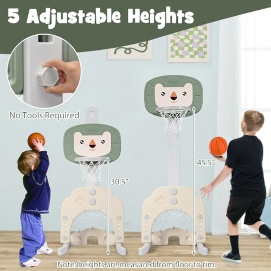แป้นบาสเก็ตบอลสำหรับเด็กเล่นได - Kids Outdoor Basketball Hoop บทวิจารณ์และราคา