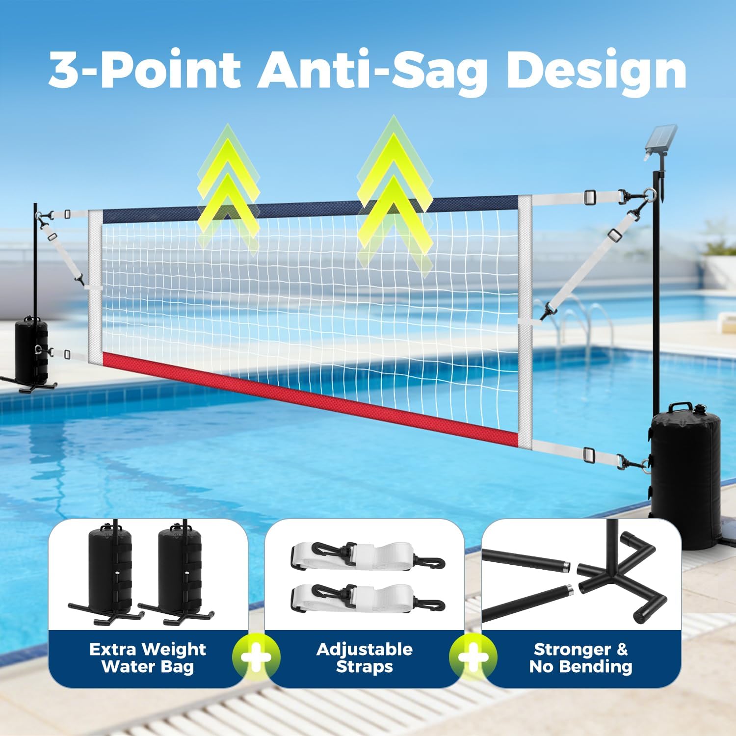 ตาข่ายวอลเลย์บอลน้ำแบบปรับได้ส - Kids Outdoor Volleyball Net บทวิจารณ์และราคา