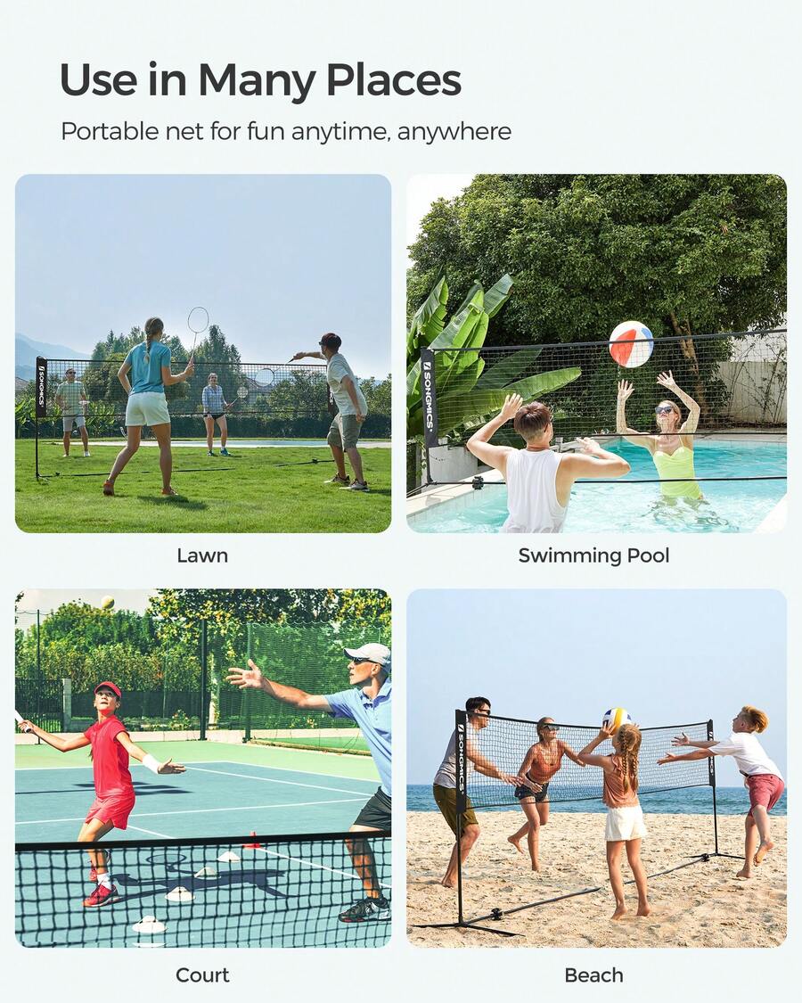 ตาข่ายแบดมินตัน, ตาข่ายวอลเลย์ - Kids Outdoor Volleyball Net บทวิจารณ์และราคา