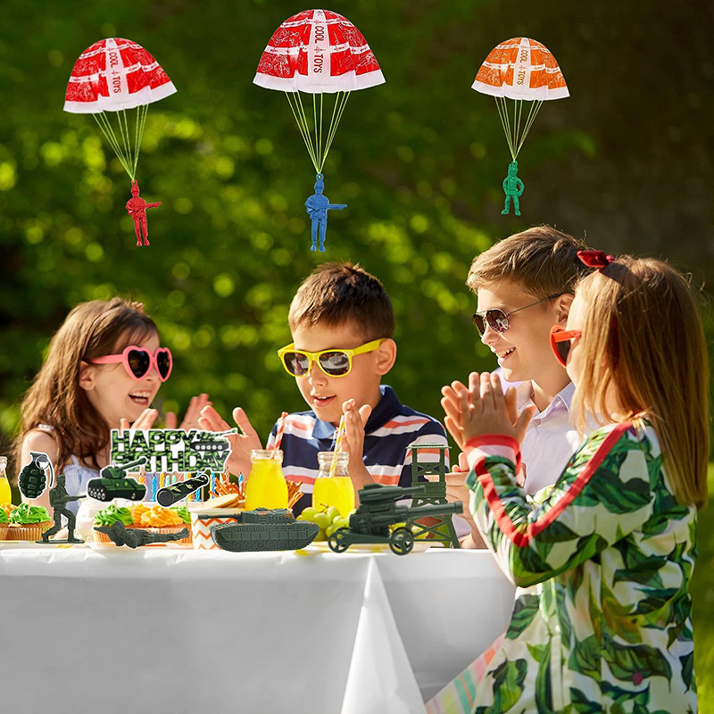 10/100pcs ร่มชูชีพของเล่นเด็ก, - Kids Unique Outdoor Toys บทวิจารณ์และราคา