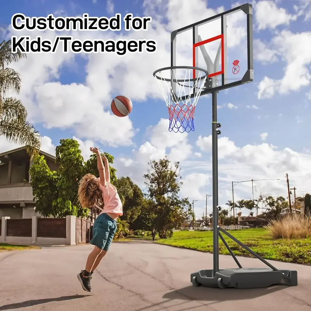 ห่วงบาสเก็ตบอลแบบปรับความสูงได - Kids Outdoor Basketball Hoop บทวิจารณ์และราคา