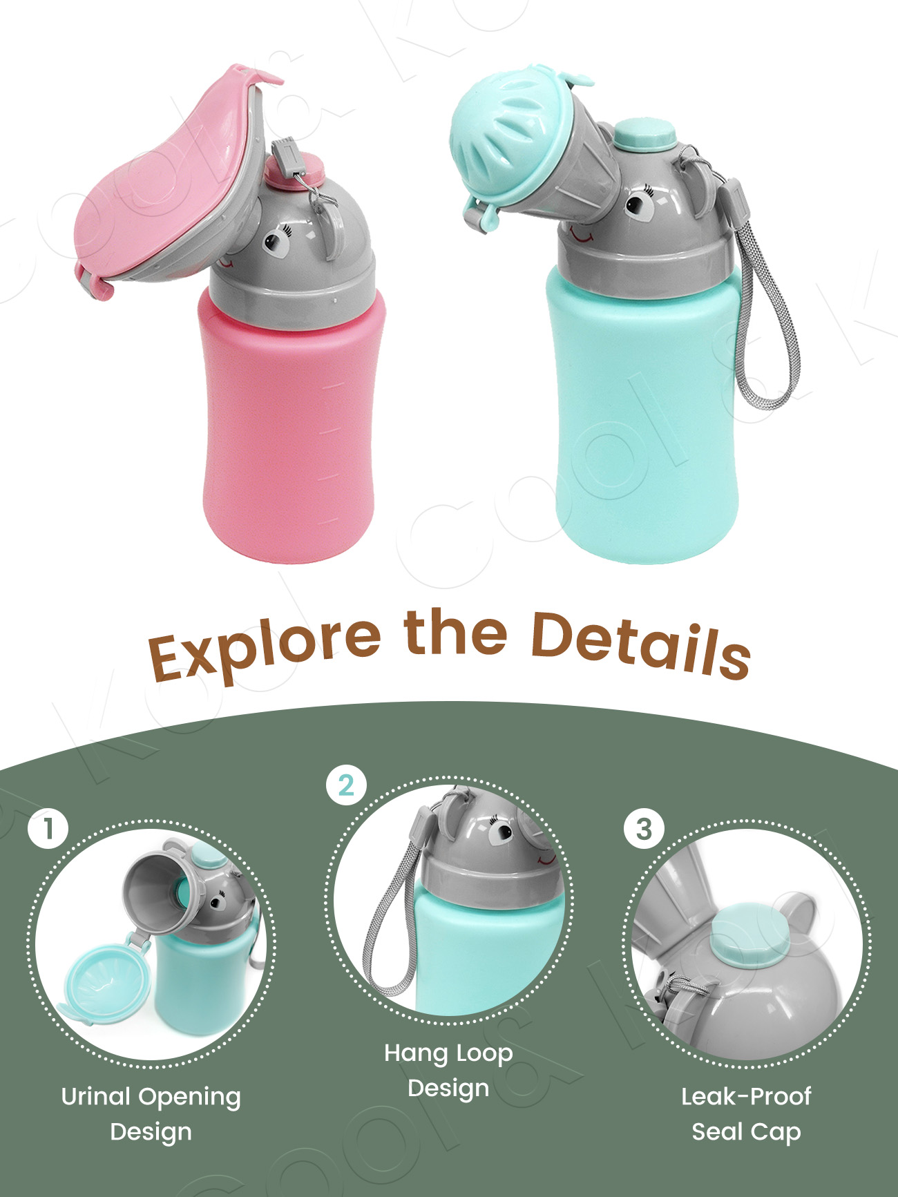 ขวดปัสสาวะพกพาสำหรับเด็ก, กระโ - Kids Outdoor Urinal บทวิจารณ์และราคา