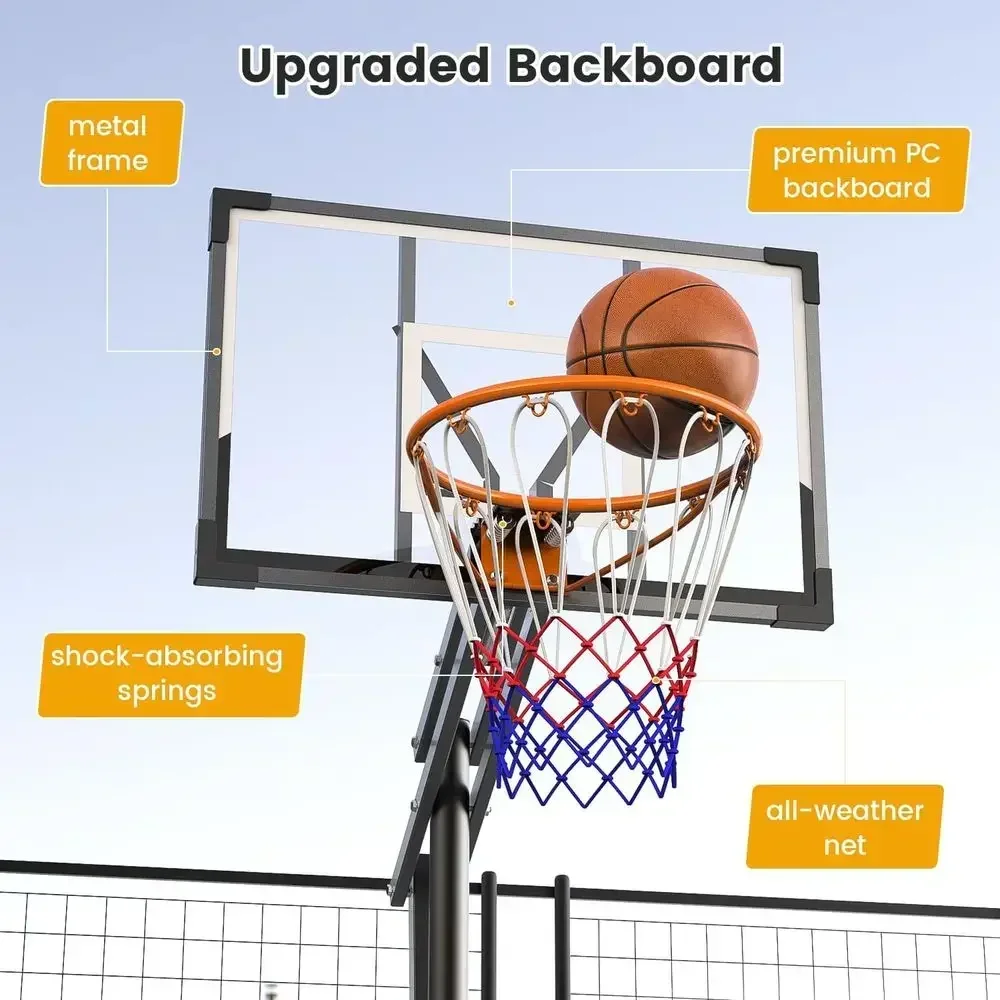 ห่วงบาสเก็ตบอลแบบพกพาสำหรับใช้ - Kids Outdoor Basketball Hoop บทวิจารณ์และราคา