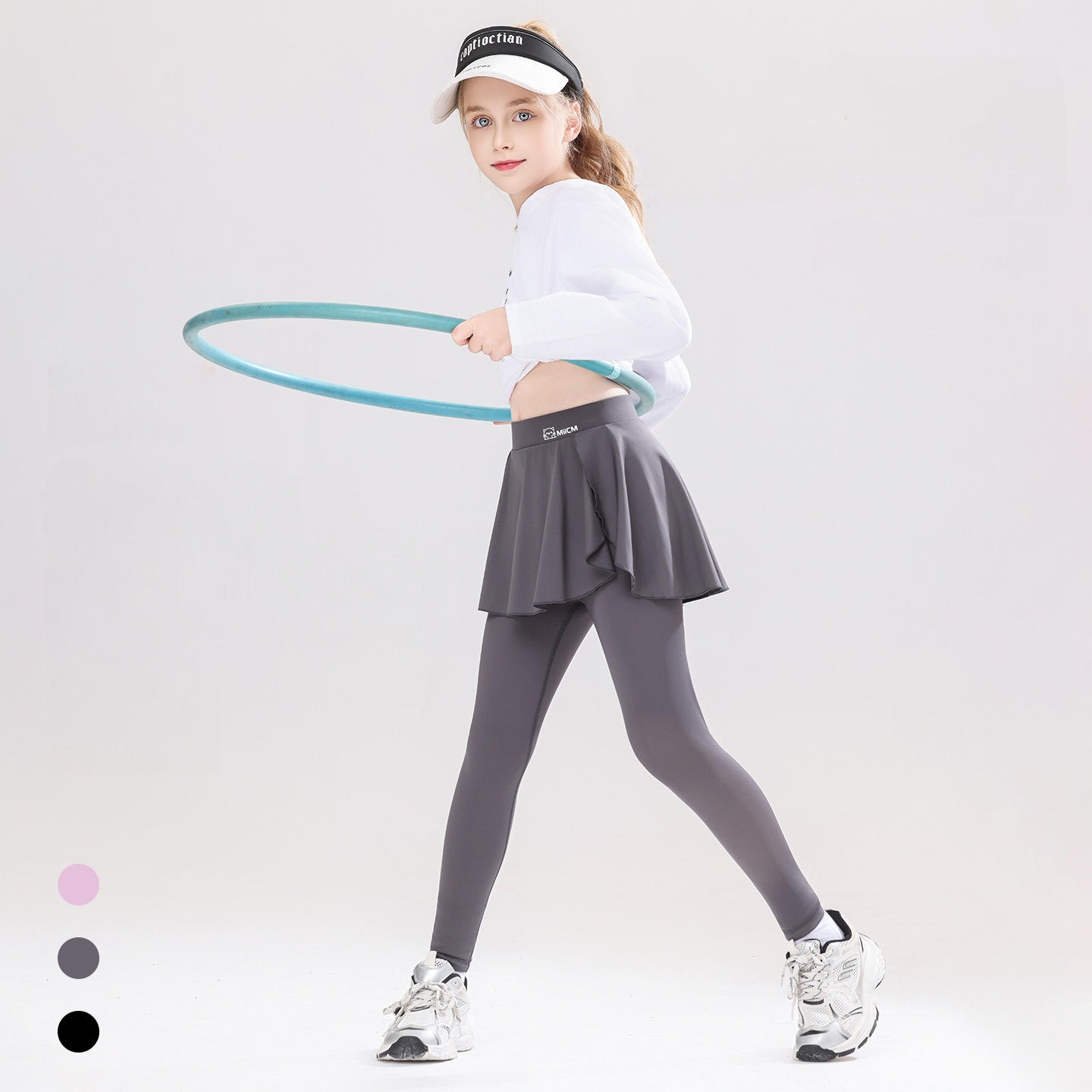 เลกกิ้งกระโปรงเด็กผู้หญิงรุ่นใ - Kids Outdoor Yoga บทวิจารณ์และราคา