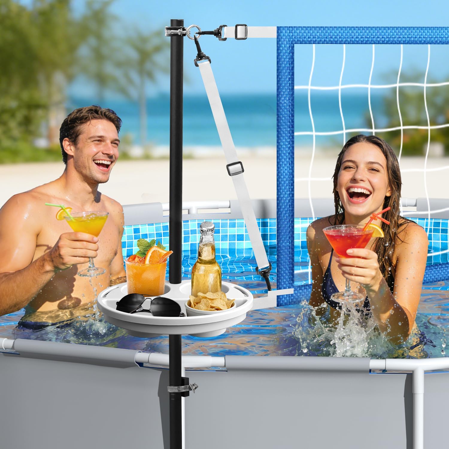 ชุดตาข่ายวอลเลย์บอลสำหรับสระว่ - Kids Outdoor Volleyball Net บทวิจารณ์และราคา