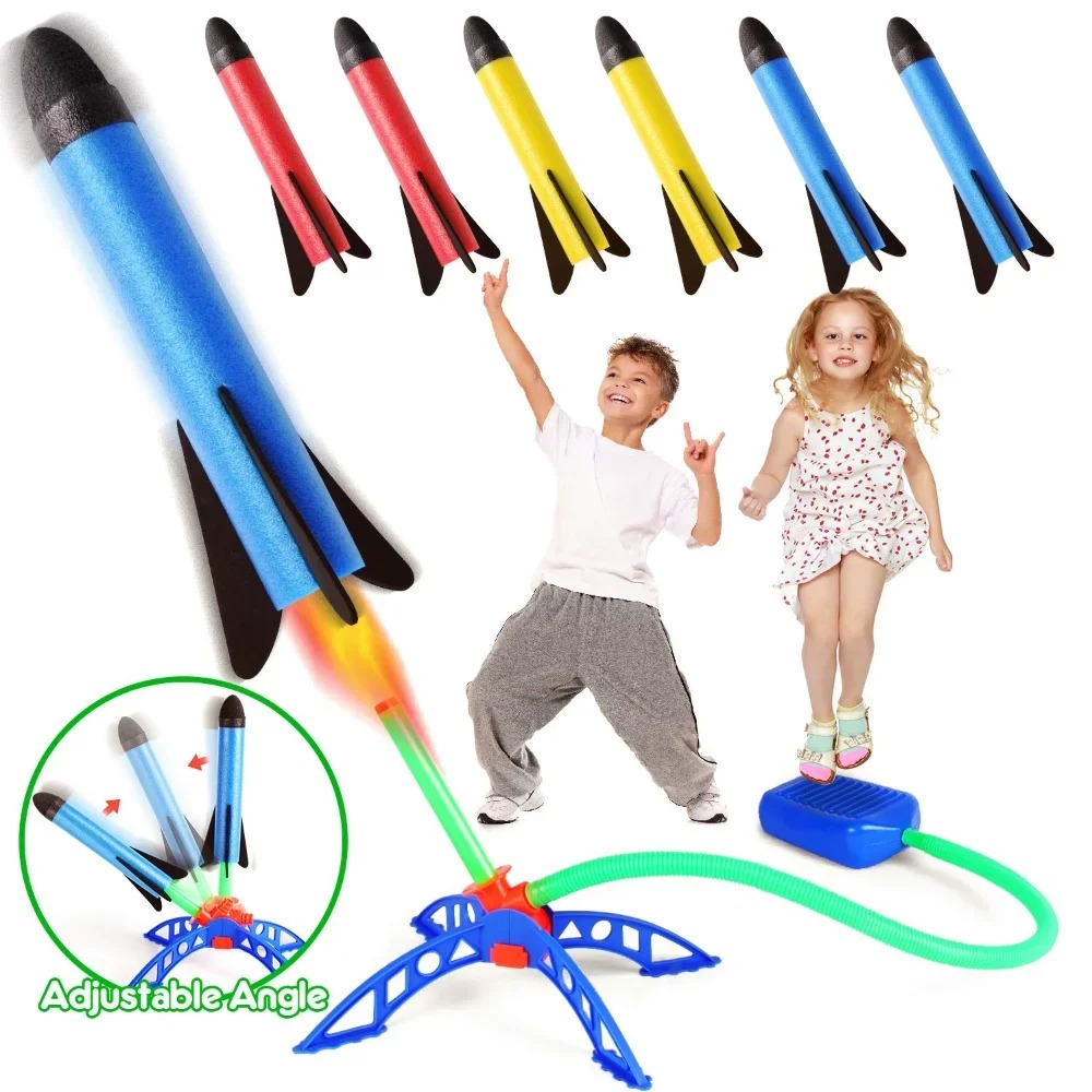 เด็ก Air Rocket ปั๊มเท้า Launc - Kids Outdoor Jumping Toys บทวิจารณ์และราคา